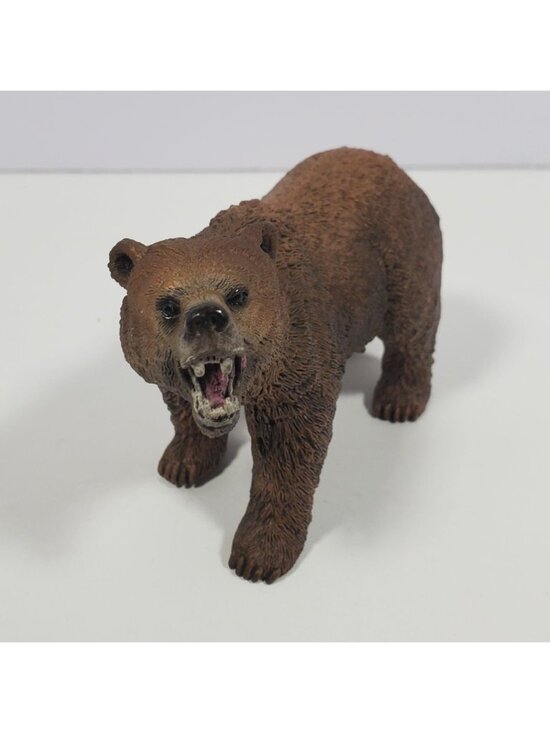 Schleich Other - 2012 Schleich Grizzly Bear 4" Growling Brown Am Limes D73527